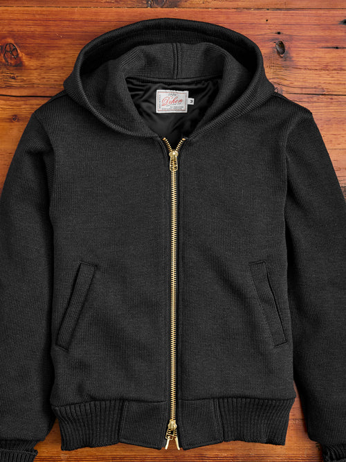 "Full Throttle" Moto Hoodie in Dark Charcoal