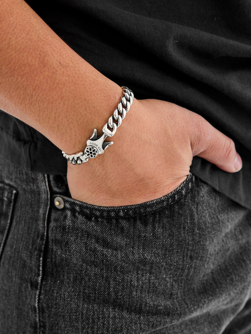 Model 10 Bracelet Size 4A in Sterling Silver
