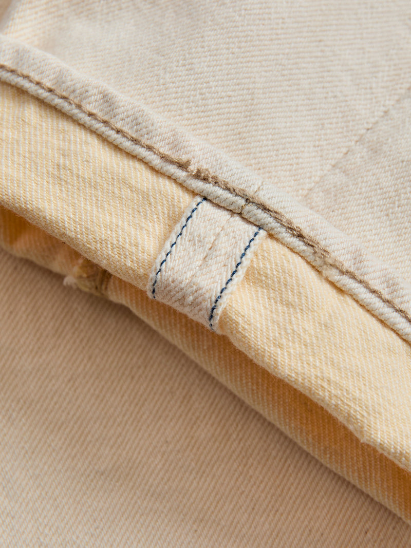 1172-2 "Ecru Beige" 14oz Rinsed Selvedge Denim - Relaxed Tapered Fit