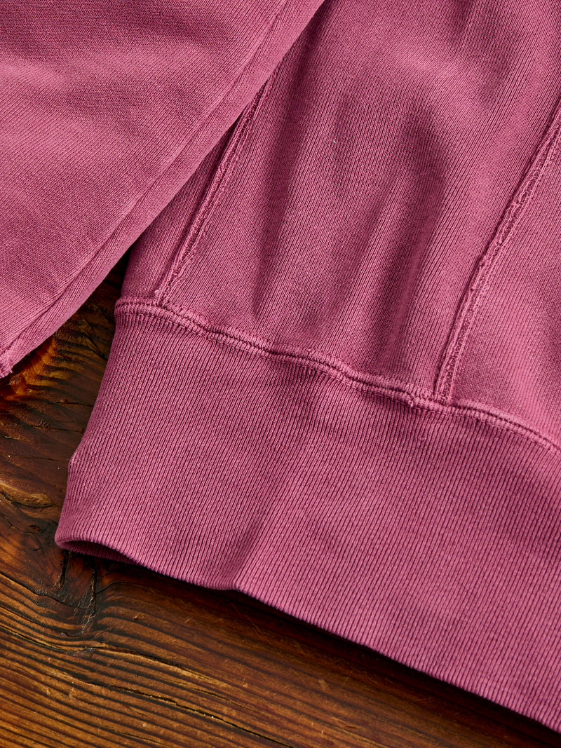 Special Finish Zip Hoodie in Bordeaux