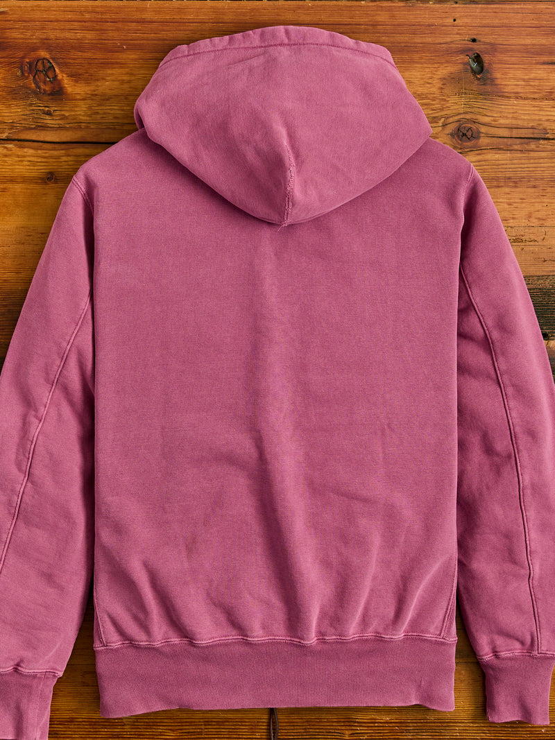 Special Finish Zip Hoodie in Bordeaux
