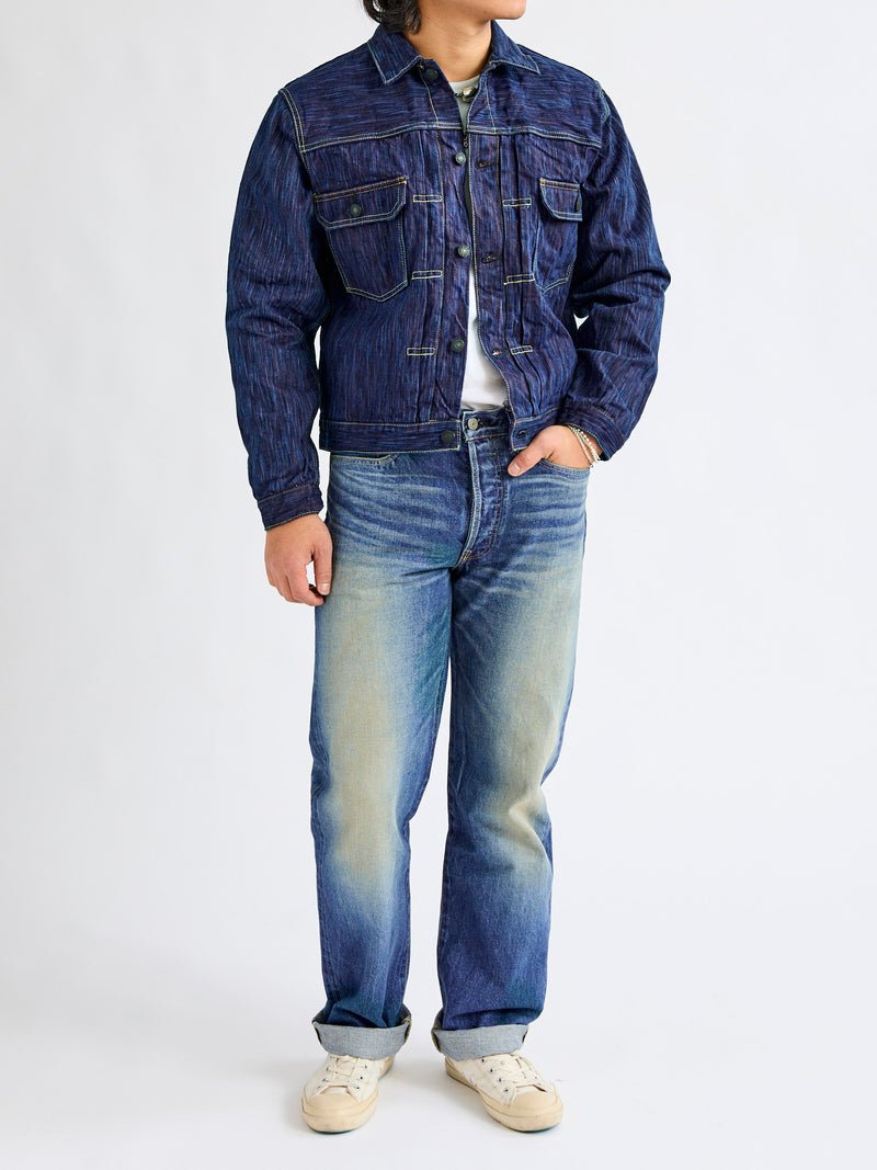 SP-088 "Tokushima Hinode-Awa Shoai" 45th Anniversary 15oz Selvedge Denim Type-2 Jacket in Indigo