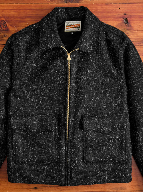 Alcorn Jacket in Black Wool