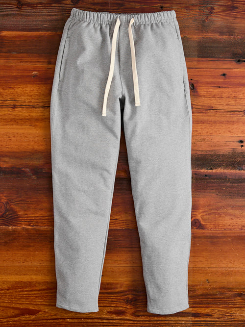 3S50 "Good Originals" Heavyweight Loopwheel Sweatpants in Heather Grey