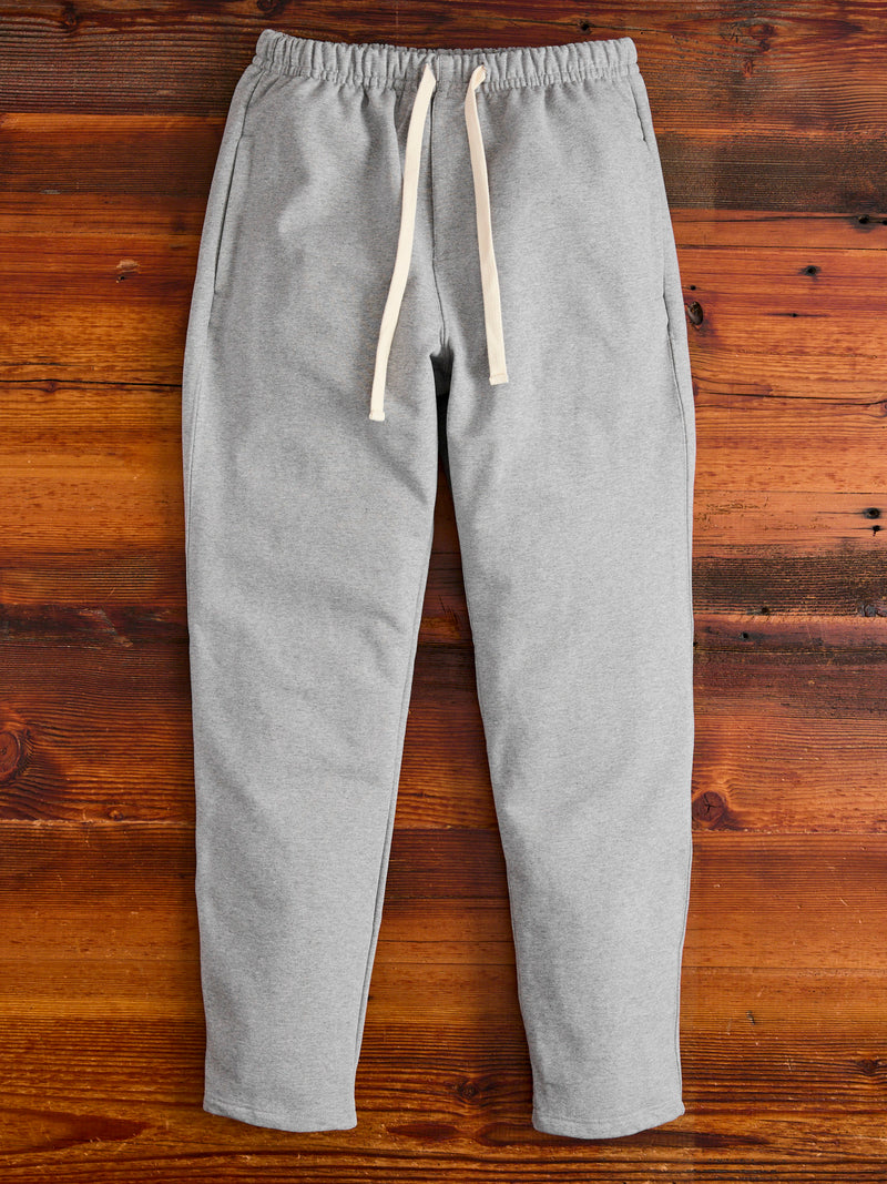 3S50 "Good Originals" Heavyweight Loopwheel Sweatpants in Heather Grey