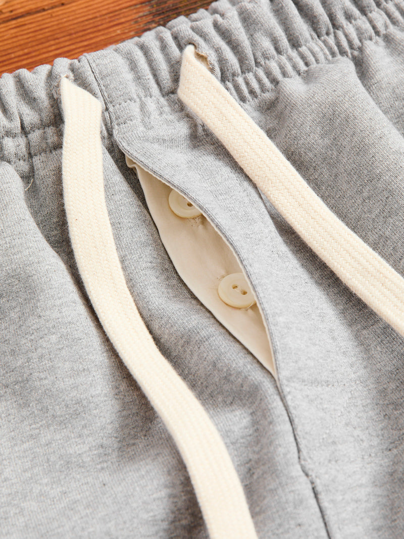 3S50 "Good Originals" Heavyweight Loopwheel Sweatpants in Heather Grey