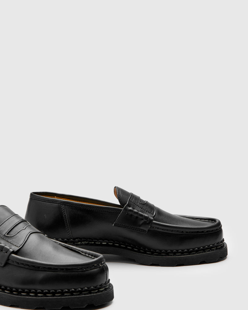 Reims Marche Loafer in Noire-Lis Noir