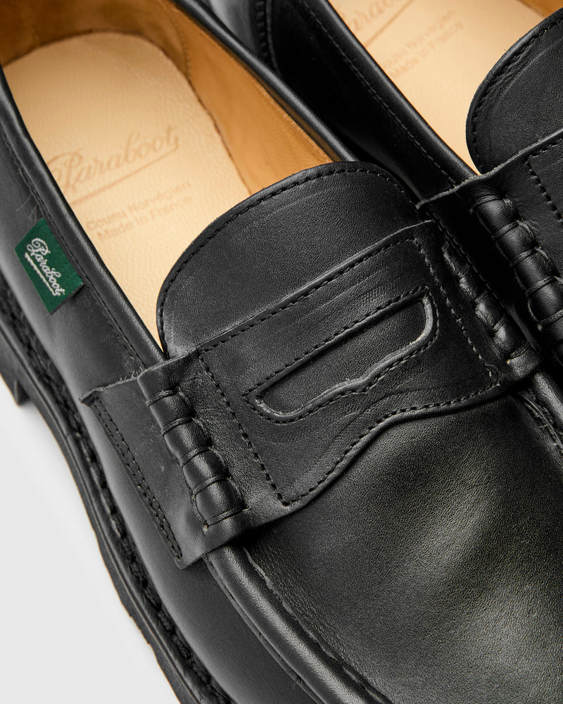 Reims Marche Loafer in Noire-Lis Noir