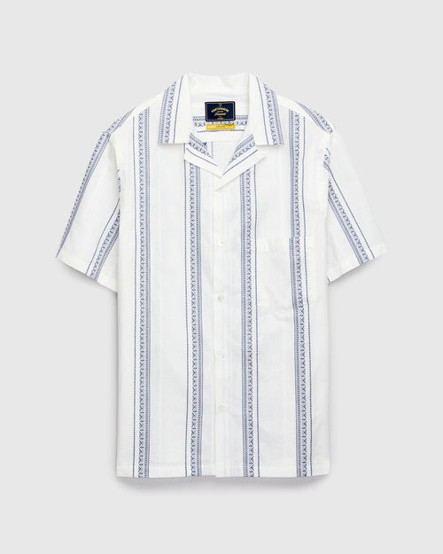 Alqueva Shirt in White Blue