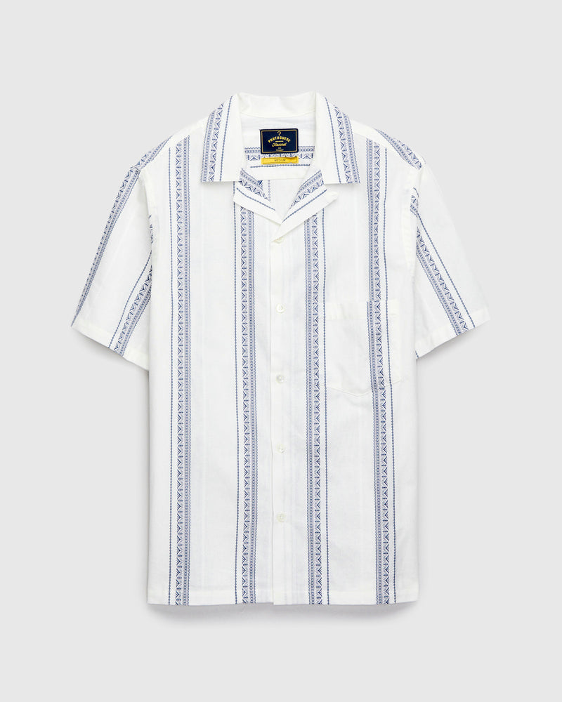 Alqueva Shirt in White Blue
