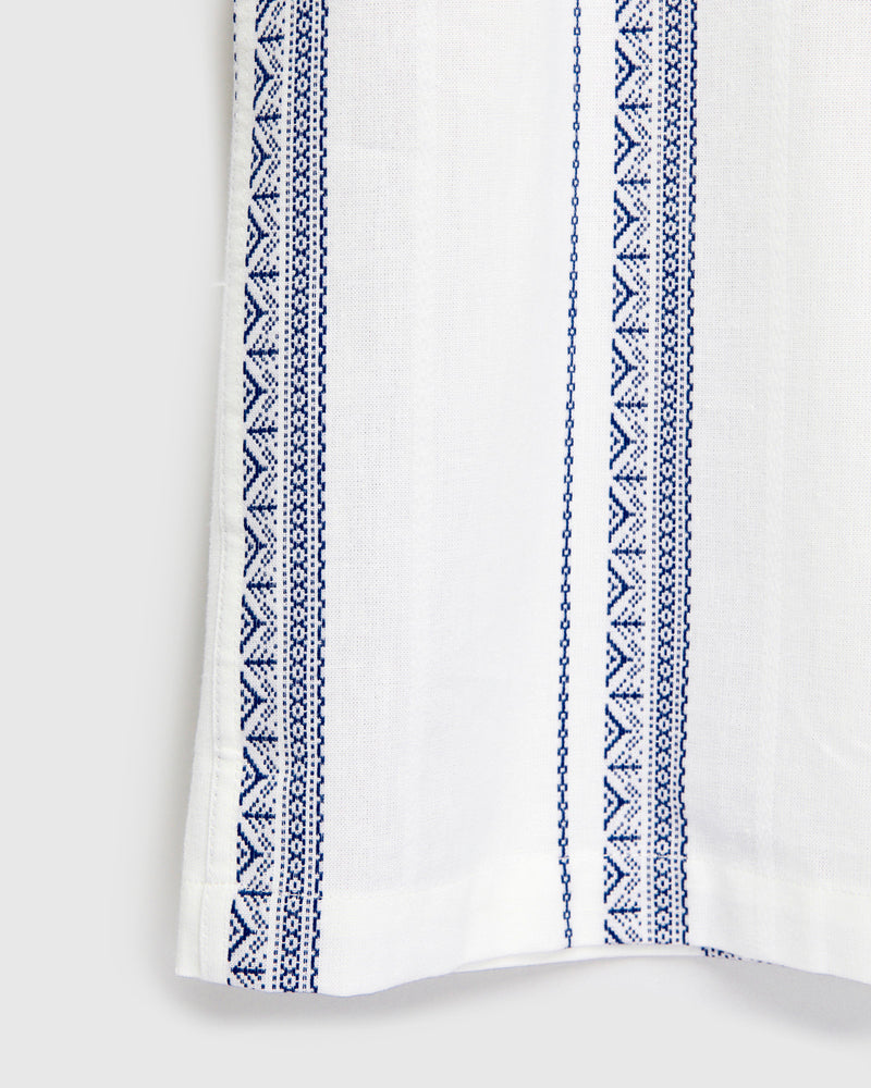 Alqueva Shirt in White Blue