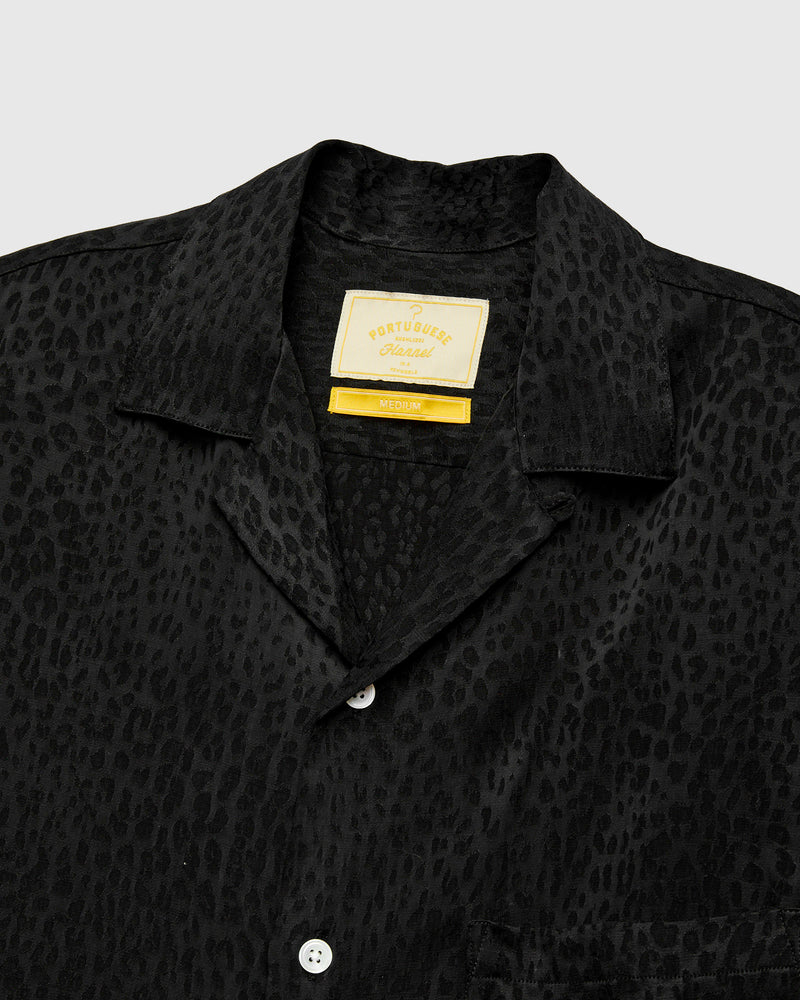 Finger Print Shirt in Black