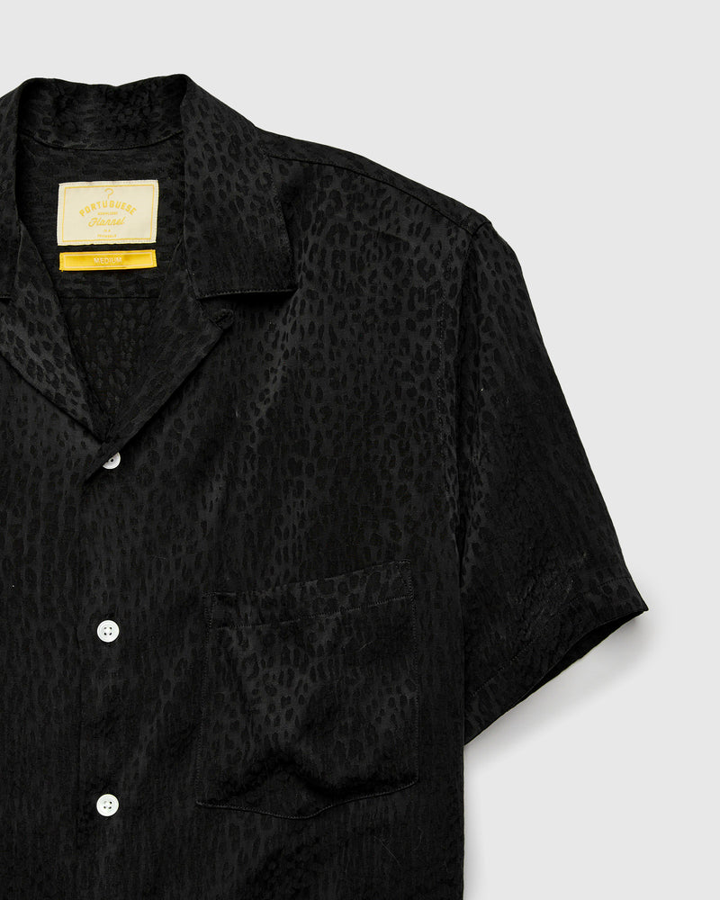 Finger Print Shirt in Black