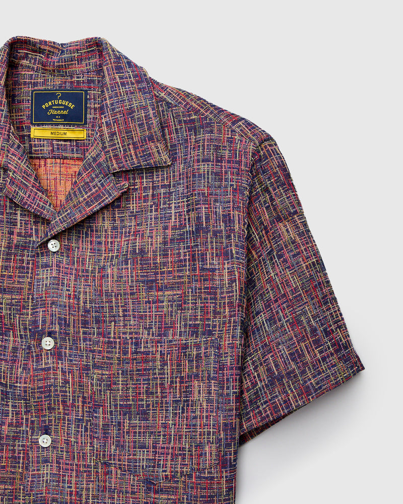 Summer Boucle Shirt in Blue
