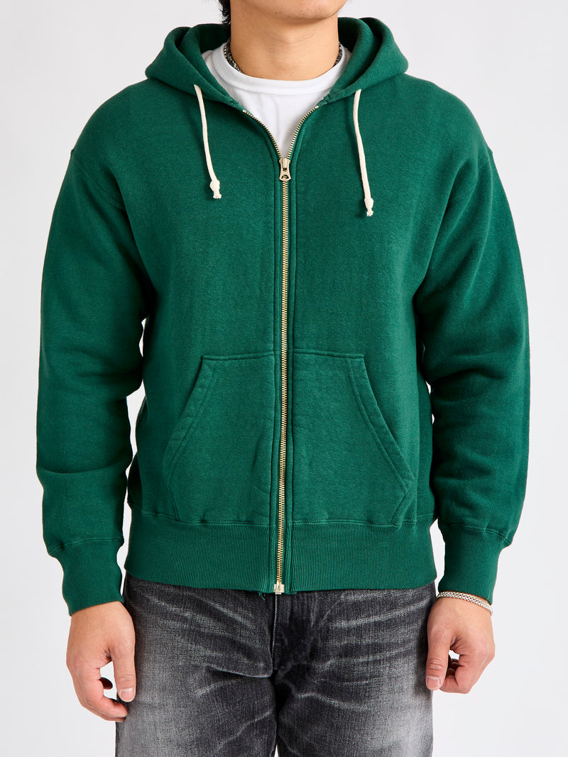 Tsuriami Loopwheel Zip Hoodie in Green