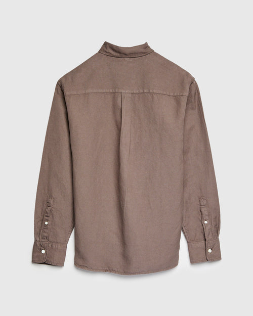 Big Oxford Shirt in Espresso Hemp