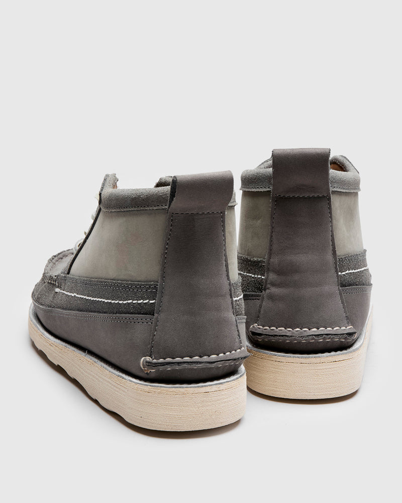 "Backyard BBQ" Scout Boot in Grey Suede Combo