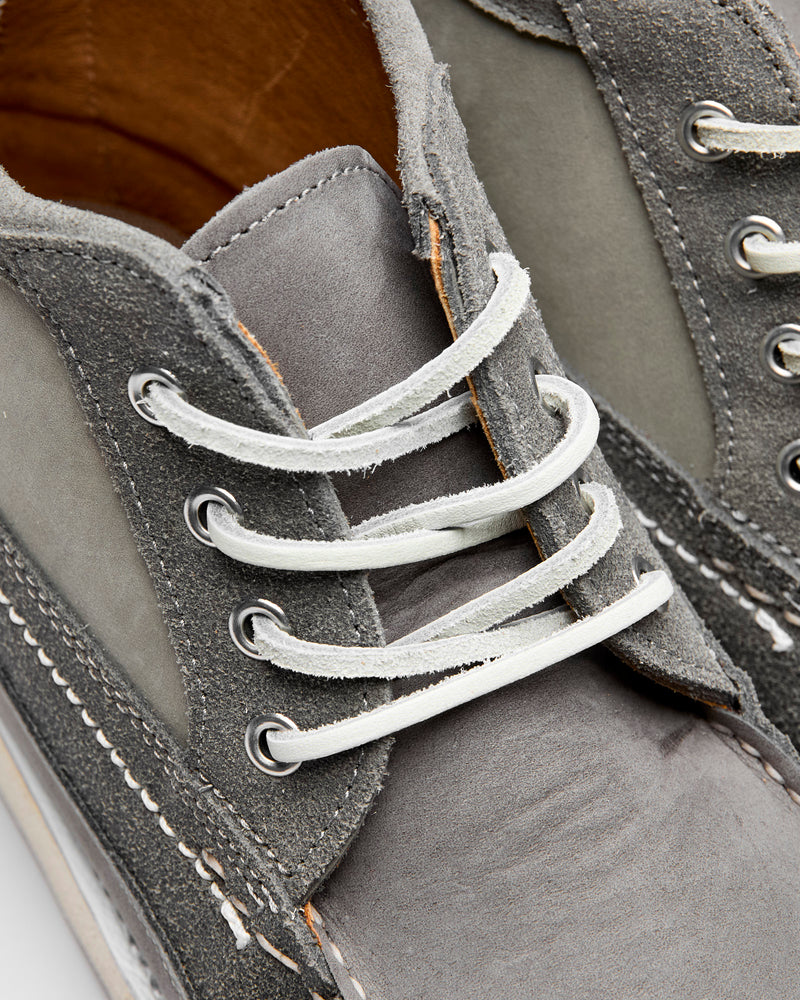 "Backyard BBQ" Scout Boot in Grey Suede Combo