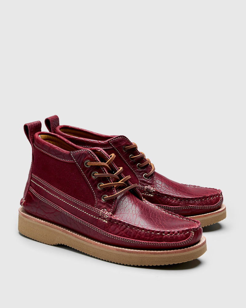 "Rumble" Scout Boot in Dark Cherry Bison