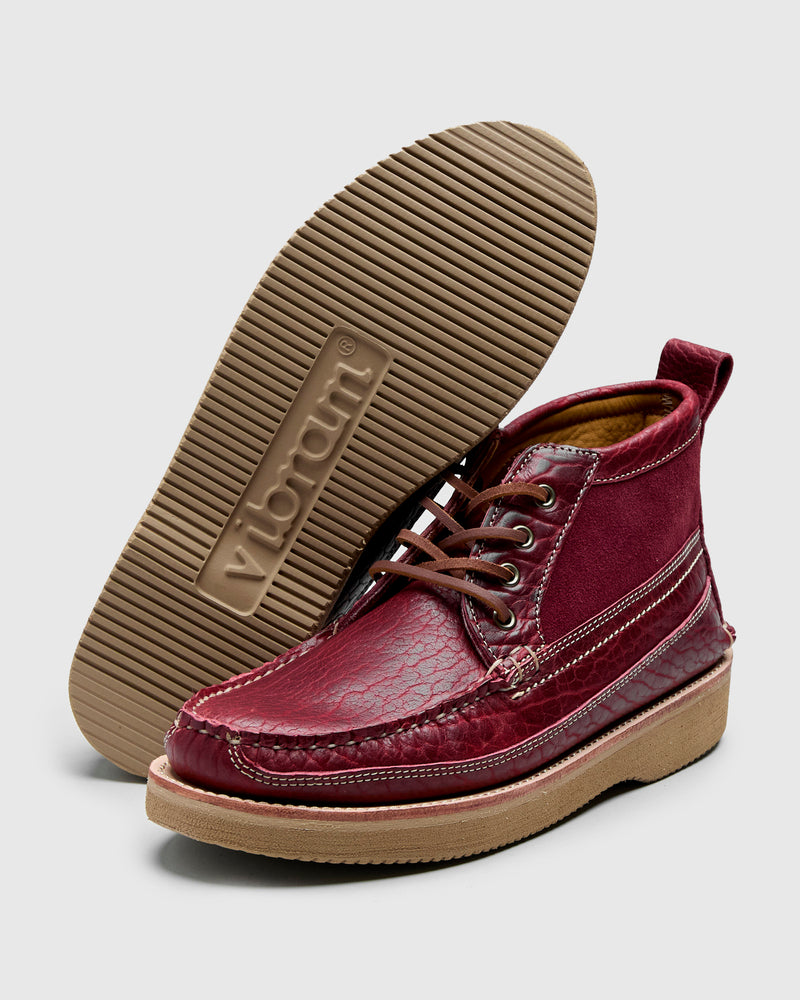 "Rumble" Scout Boot in Dark Cherry Bison