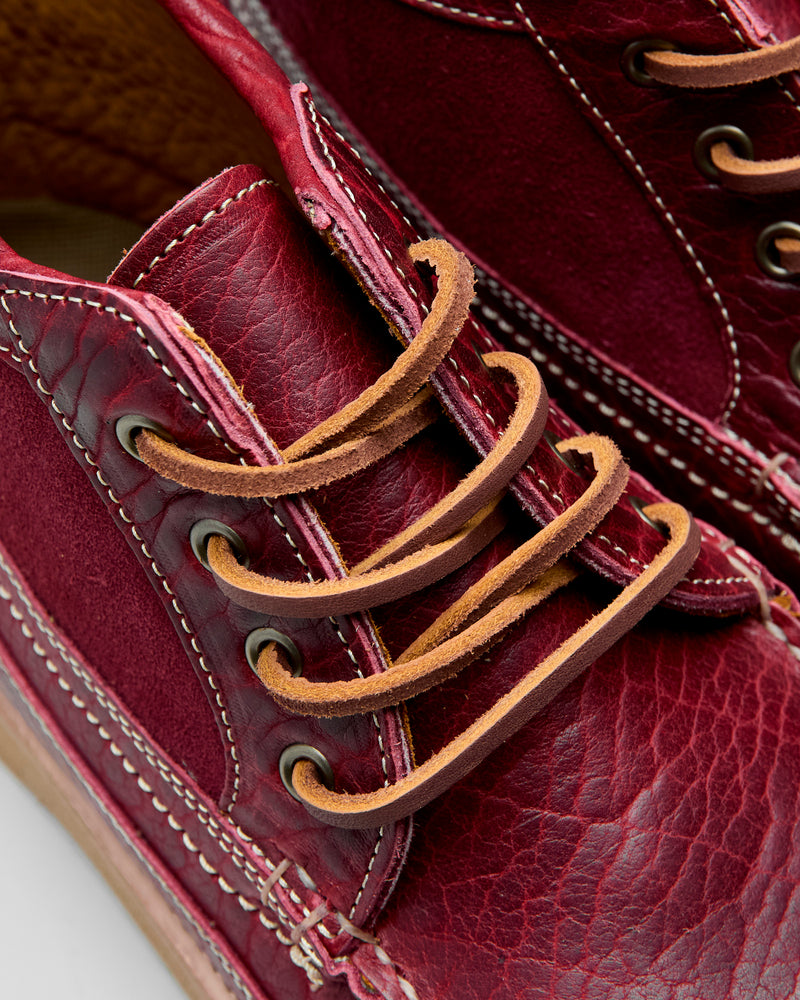 "Rumble" Scout Boot in Dark Cherry Bison