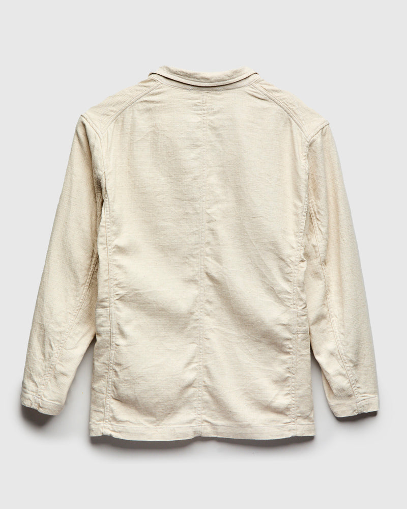 Bedford Jacket in Natural Cotton Linen Java Cloth
