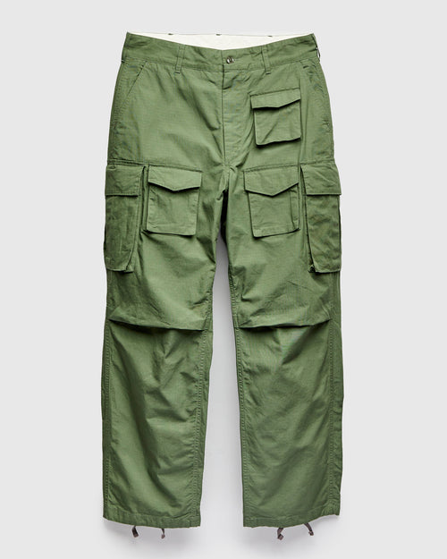 Cotton Ripstop FA Flight Cargo Pants in Olive