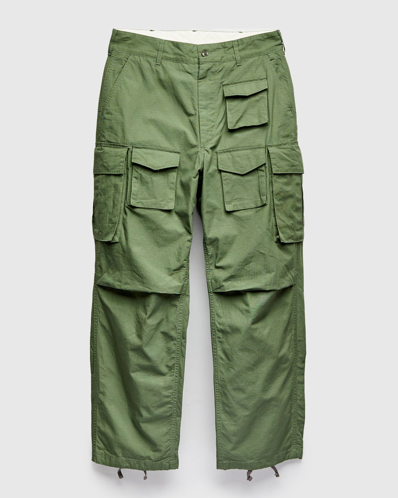 Cotton Ripstop FA Flight Cargo Pants in Olive