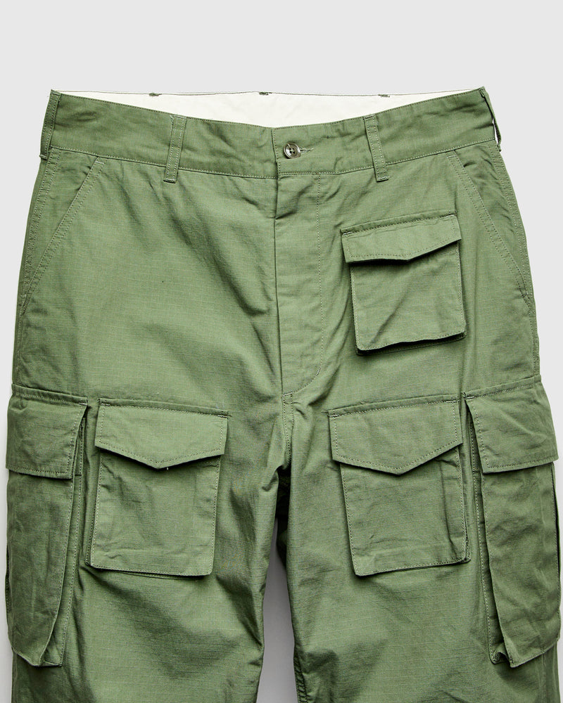 Cotton Ripstop FA Flight Cargo Pants in Olive