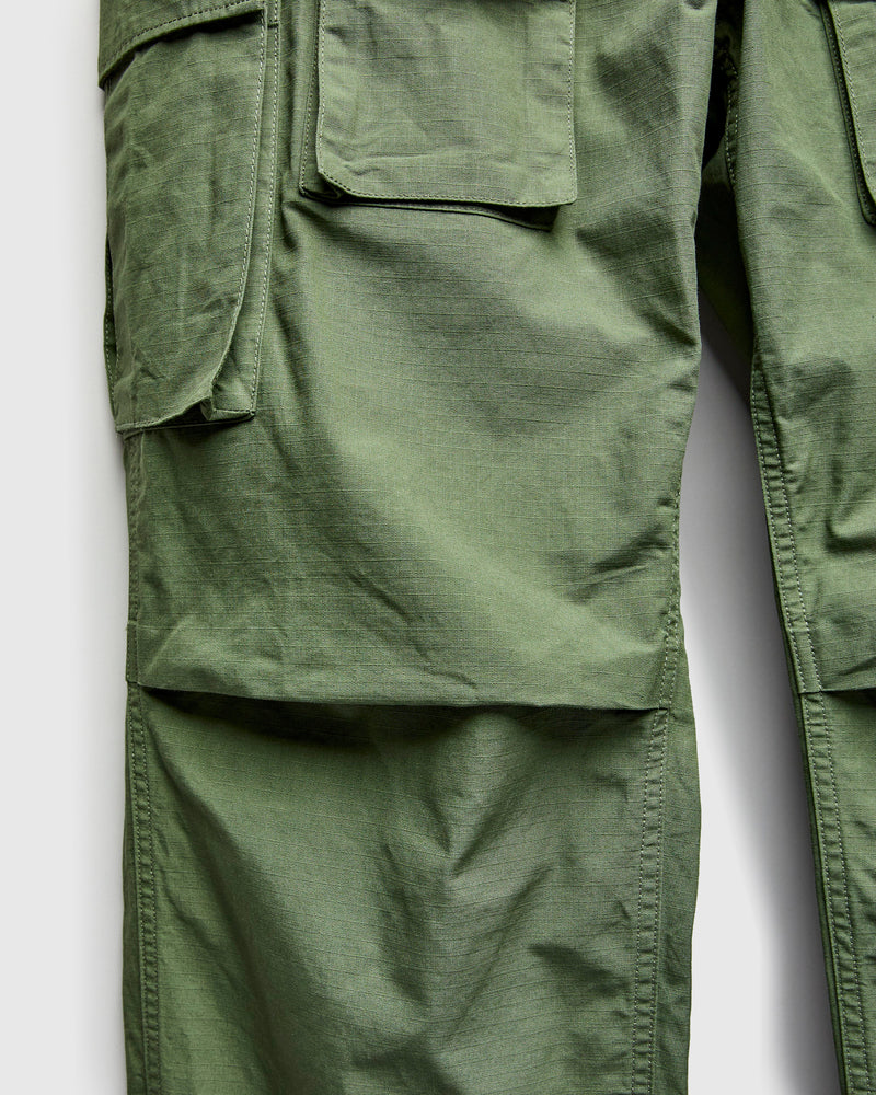 Cotton Ripstop FA Flight Cargo Pants in Olive
