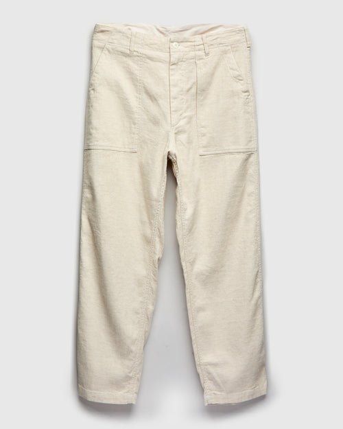 Fatigue Pants in Natural Cotton Linen Java Cloth