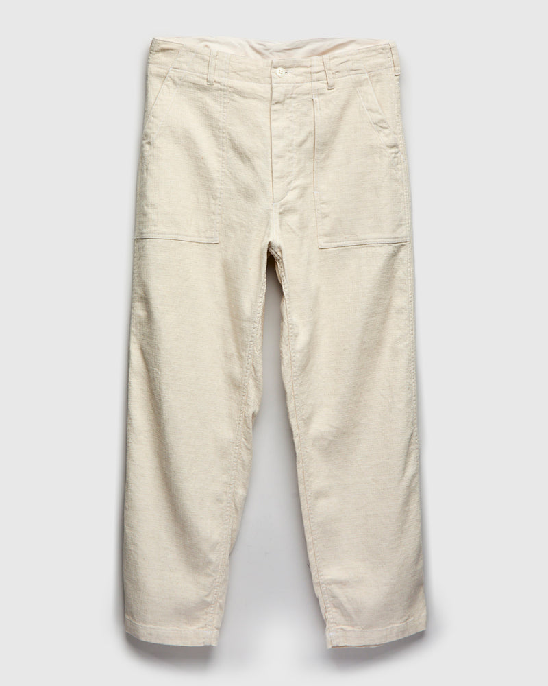 Fatigue Pants in Natural Cotton Linen Java Cloth