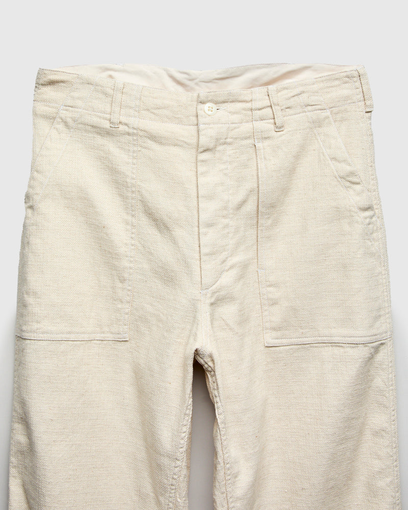 Fatigue Pants in Natural Cotton Linen Java Cloth