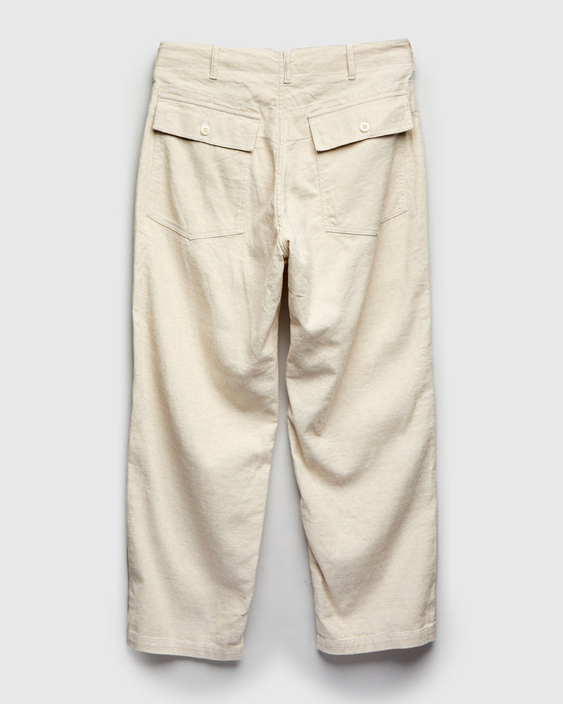 Fatigue Pants in Natural Cotton Linen Java Cloth