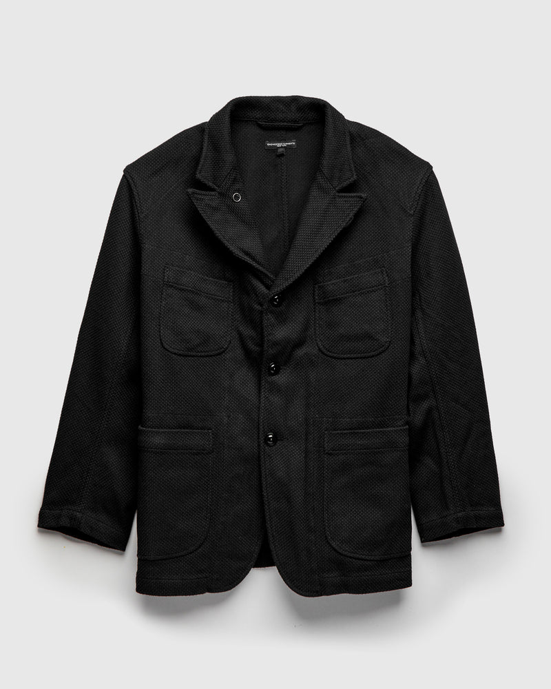 "No-Gi" Bedford Jacket in Black Heavyweight Sashiko
