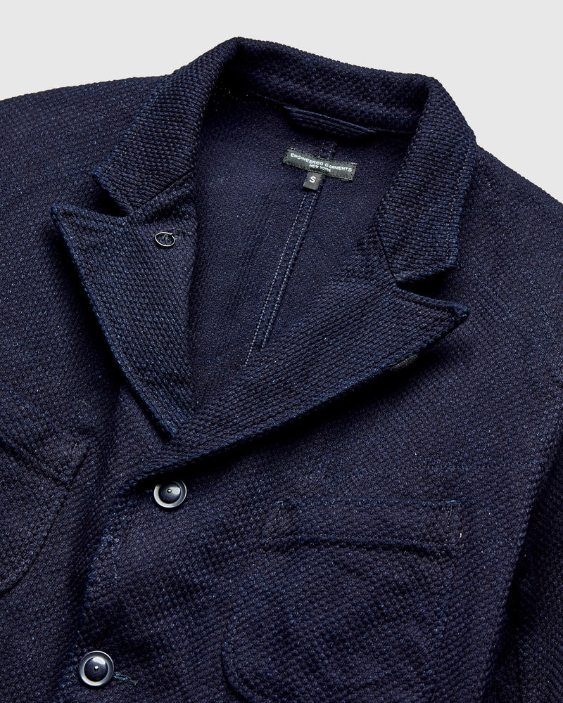 "No-Gi" Bedford Jacket in Indigo Heavyweight Sashiko