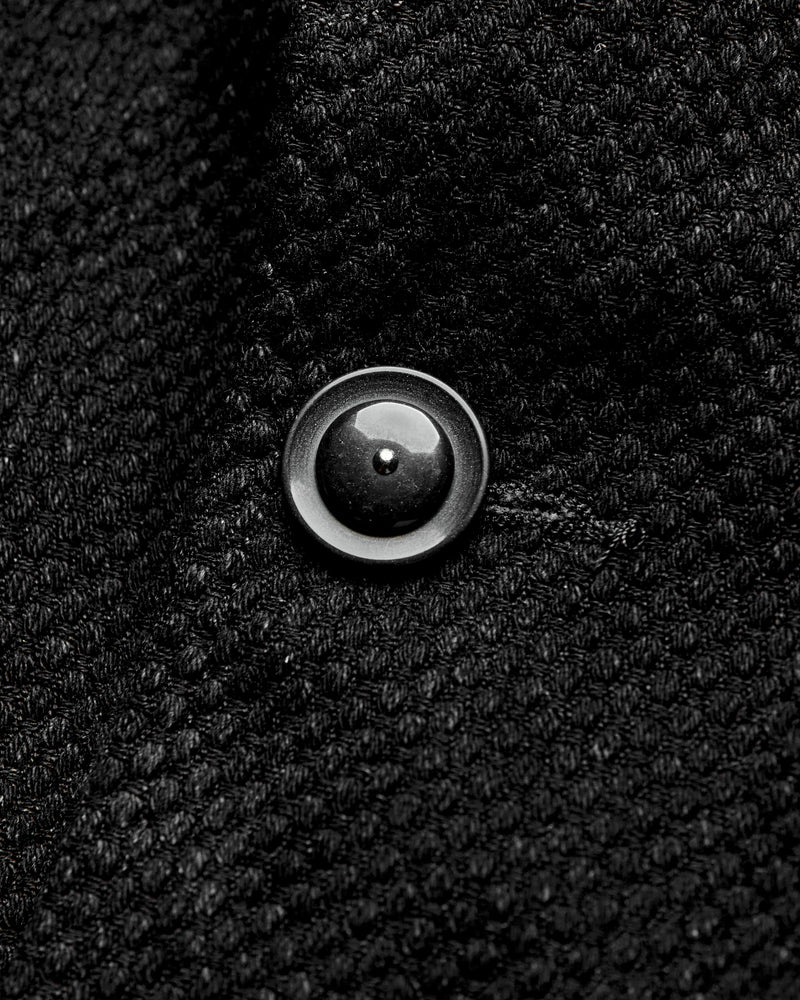 "No-Gi" Bedford Jacket in Black Heavyweight Sashiko