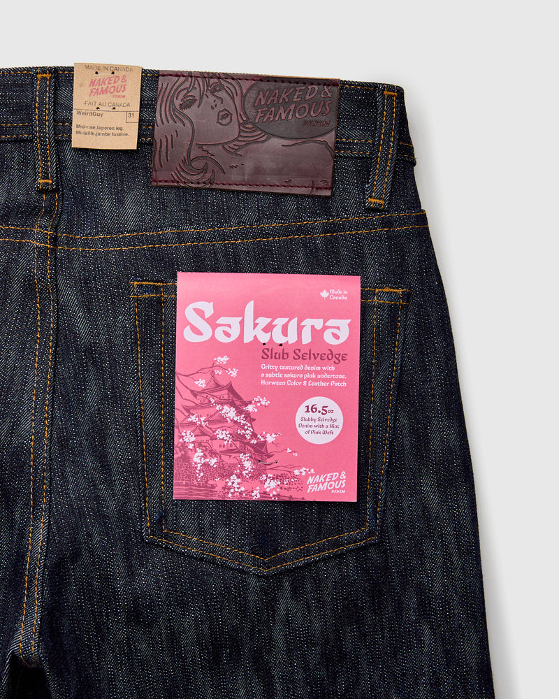 "Sakura Slub" 16.5oz Slub Selvedge Denim - Weird Guy Fit