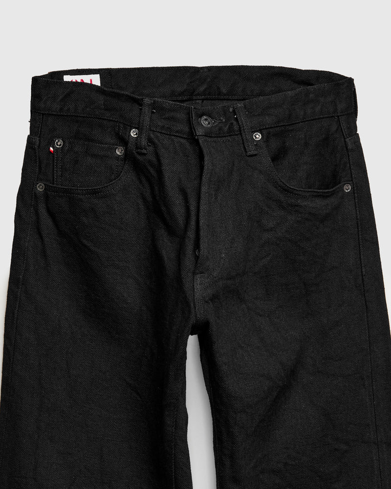200ZR-BKBK "Secret Black" 20oz Selvedge Denim - Wide Straight Fit