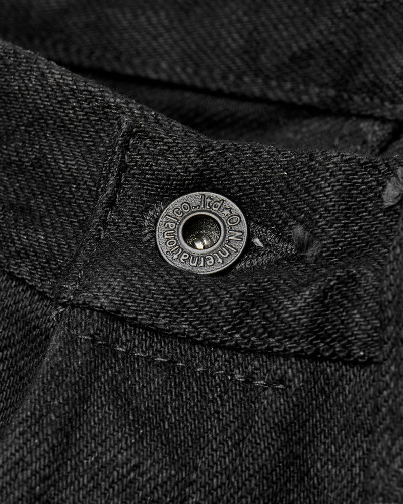 200ZR-BKBK "Secret Black" 20oz Selvedge Denim - Wide Straight Fit