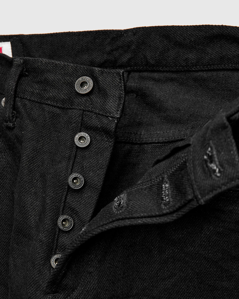200ZR-BKBK "Secret Black" 20oz Selvedge Denim - Wide Straight Fit