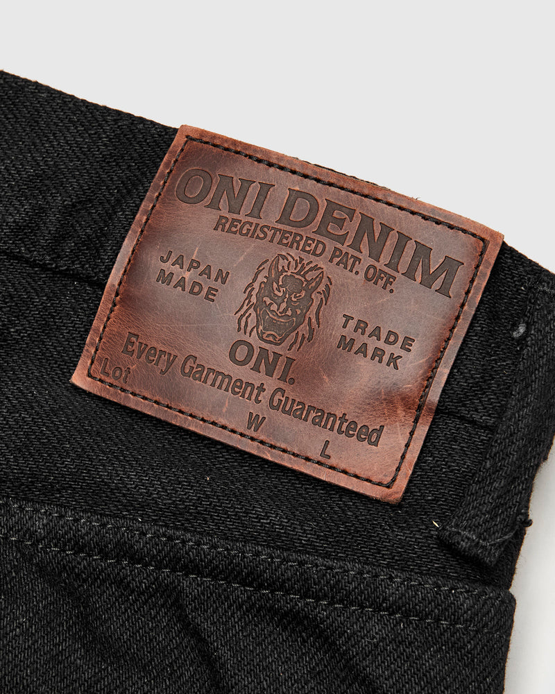 200ZR-BKBK "Secret Black" 20oz Selvedge Denim - Wide Straight Fit