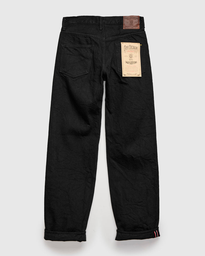 200ZR-BKBK "Secret Black" 20oz Selvedge Denim - Wide Straight Fit