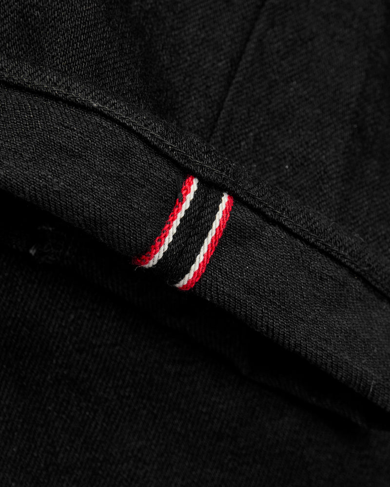 200ZR-BKBK "Secret Black" 20oz Selvedge Denim - Wide Straight Fit