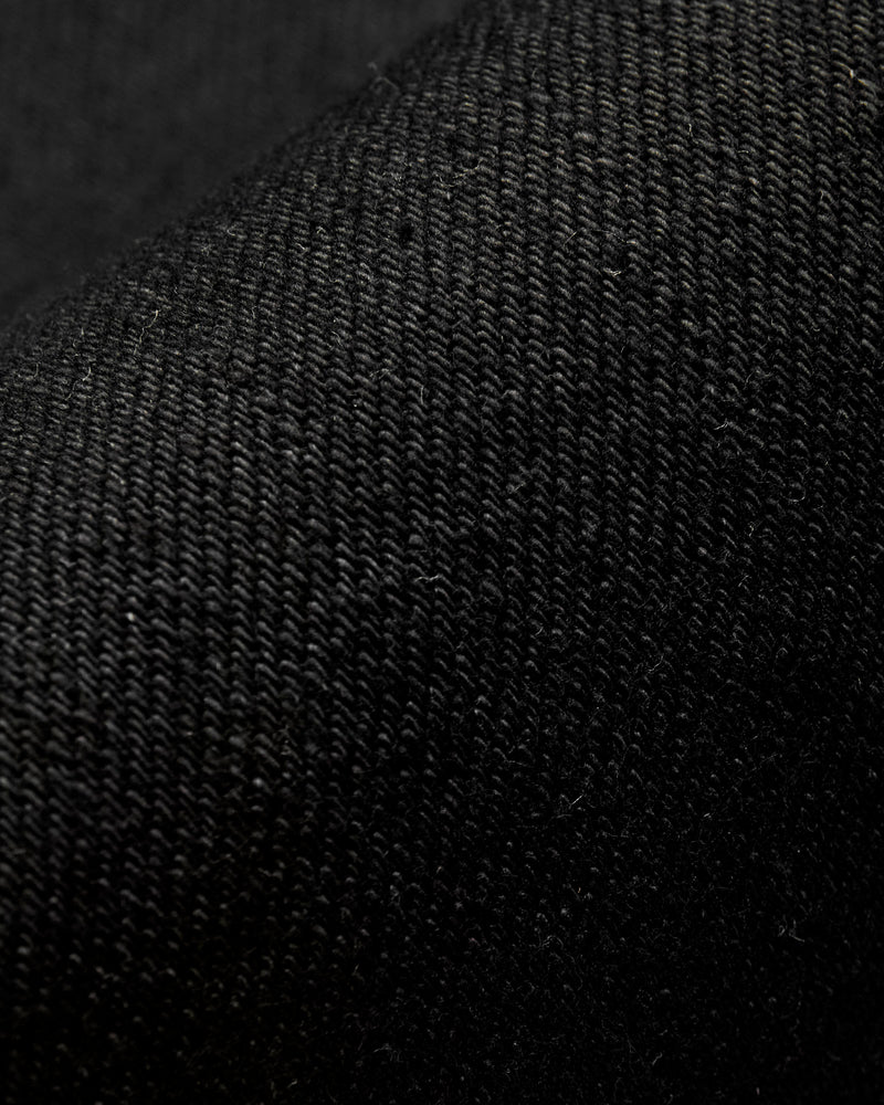 200ZR-BKBK "Secret Black" 20oz Selvedge Denim - Wide Straight Fit