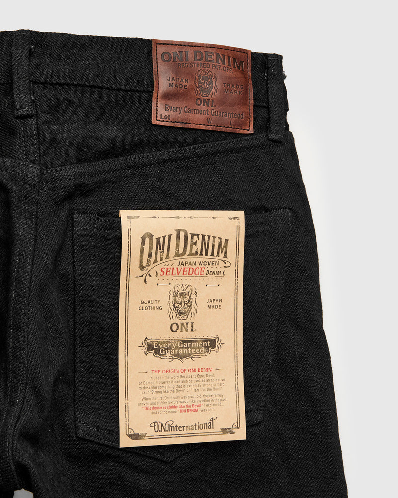 288ZR-BKBK "Secret Black" 20oz Selvedge Denim - Classic Straight Fit