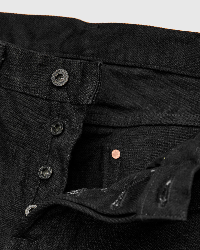 622ZR-BKBK "Secret Black" 20oz Selvedge Denim - Relaxed Tapered Fit