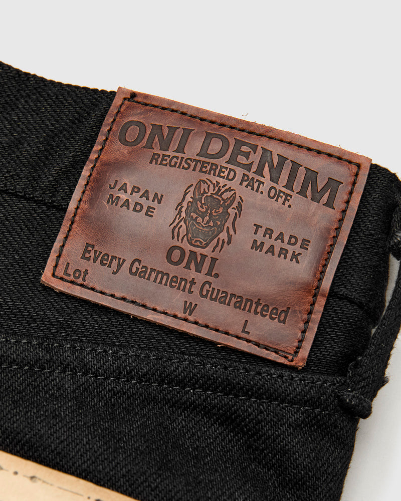 622ZR-BKBK "Secret Black" 20oz Selvedge Denim - Relaxed Tapered Fit