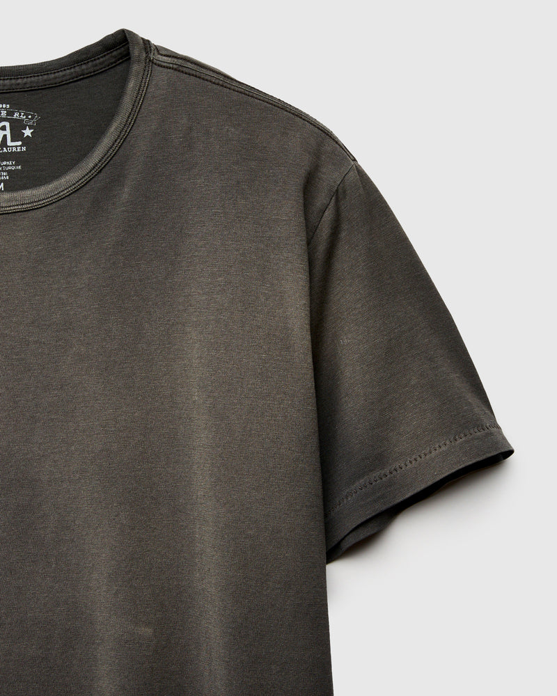 Vintage Knit T-Shirt in Squire Brown Black