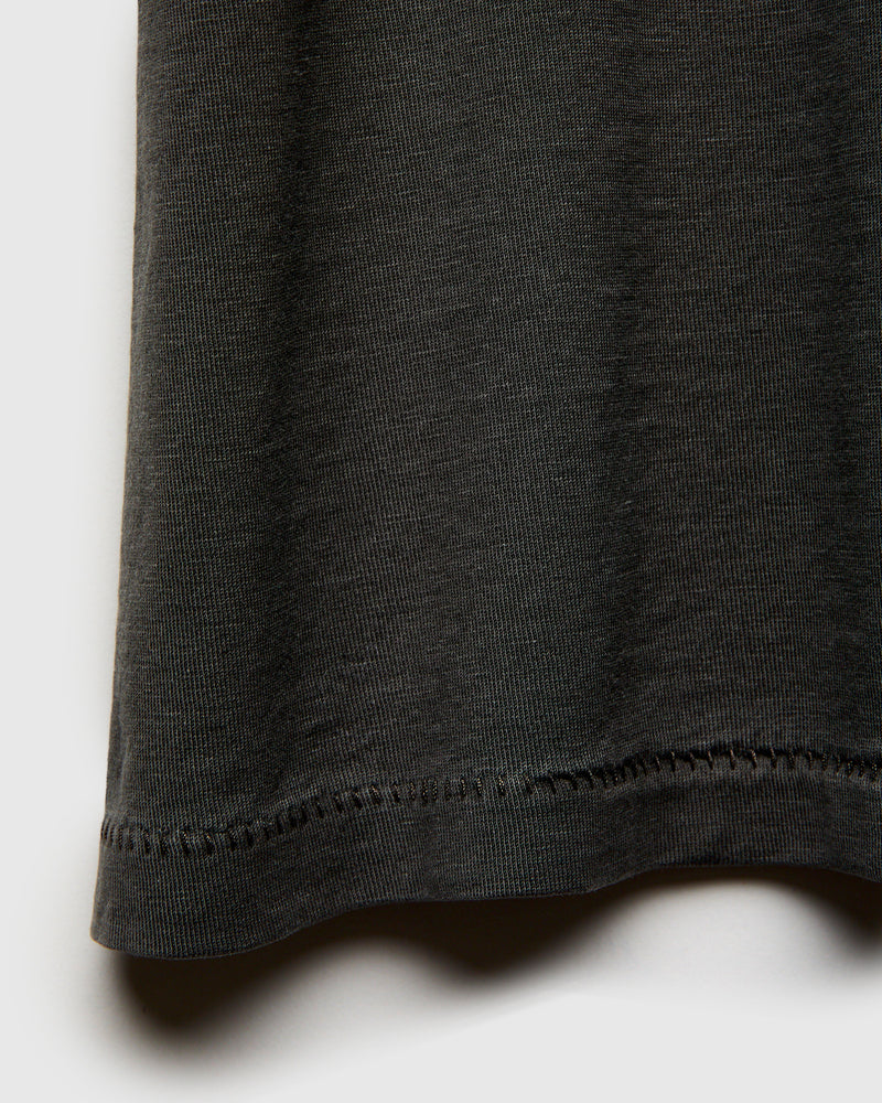 Vintage Knit T-Shirt in Squire Brown Black